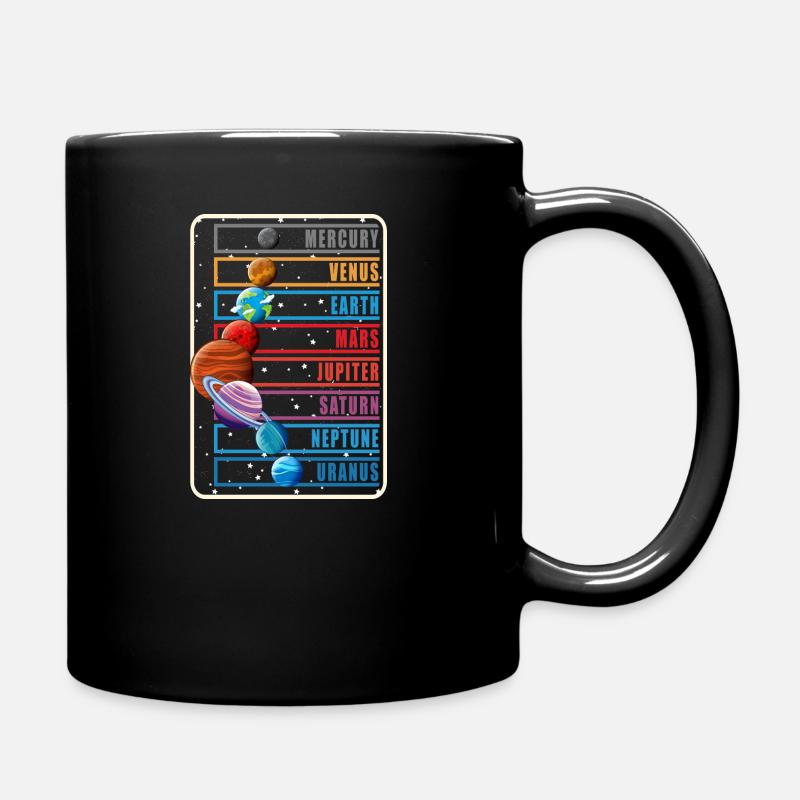 La science astronome des planètes du système solaire - Mug uni - noir