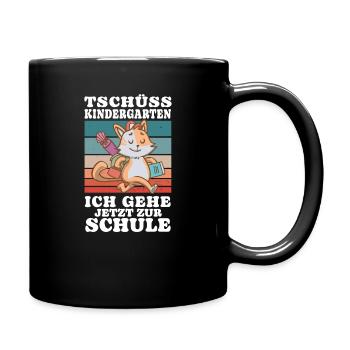 Einschulung 09 Zeichenfläche 7 Kopieren 9 - Tasse einfarbig - Schwarz - Rechts