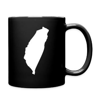 Taiwan Landkarte Flagge - Tasse einfarbig - Schwarz - Rechts