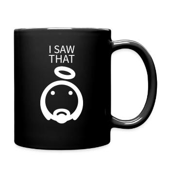 Jesus, das habe ich gesehen - Tasse einfarbig - Schwarz - Rechts