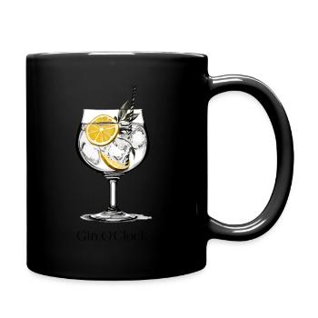 Gin O'Clock - Tasse einfarbig - Schwarz - Rechts