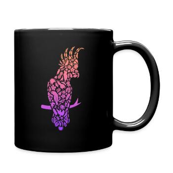 Parrot Bird Yellow-crested Cockatoo Girl Cockatoo - Full Colour Mug - black - Right