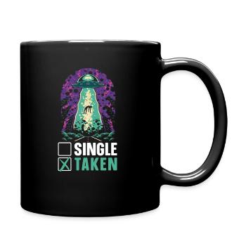 Alien Lover Außerirdisches Wesen Ufo - Tasse einfarbig - Schwarz - Rechts
