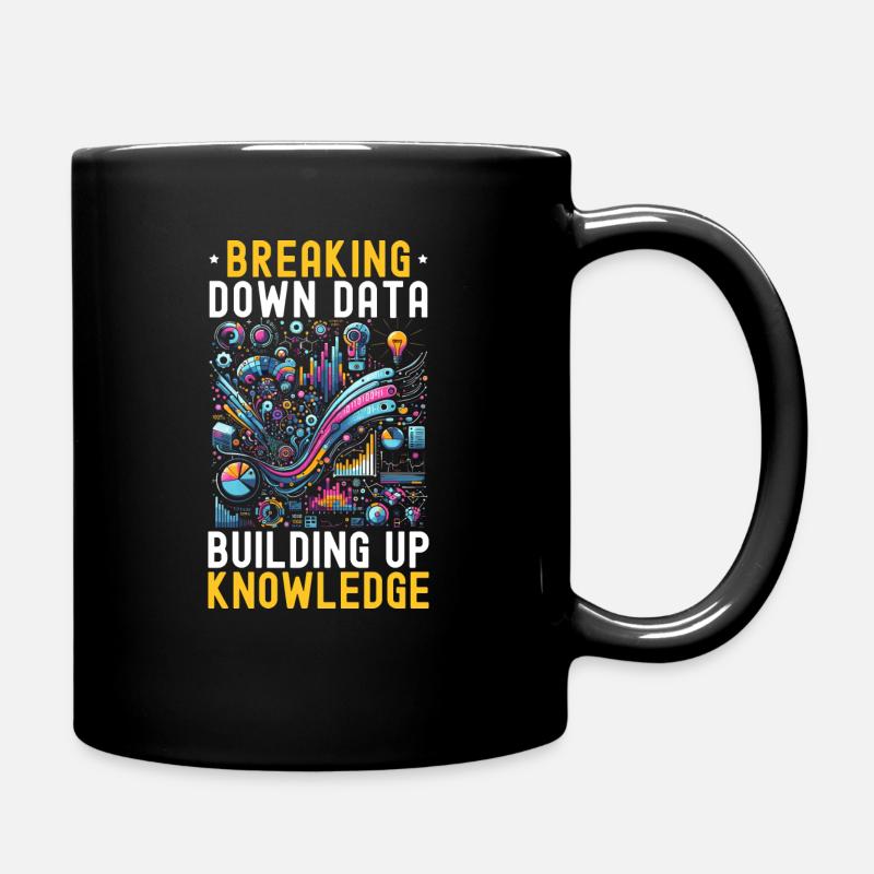 Data Science, Data Analysis, Machine Learning, Data - Full Colour Mug - black