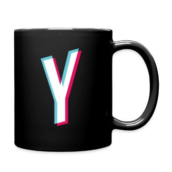 Y - letter Y - Full Colour Mug - black - Right