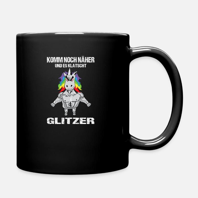 Einhorn - Tasse einfarbig - Schwarz