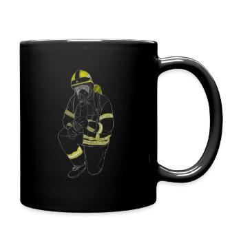Firefighter - Water march! - Full Colour Mug - black - Right