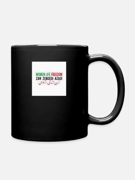 Zan Zendegi Azadi - Tasse einfarbig - Schwarz
