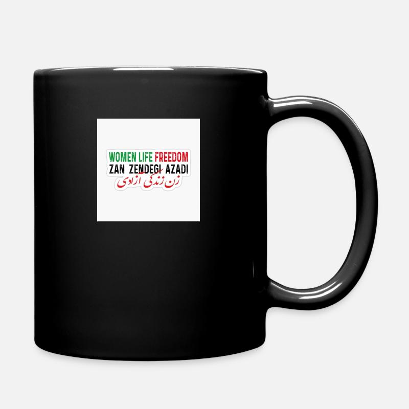 Zan Zendegi Azadi - Tasse einfarbig - Schwarz
