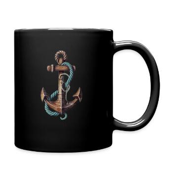 ANKER NORDSEE OSTSEE - Tasse einfarbig - Schwarz - Rechts