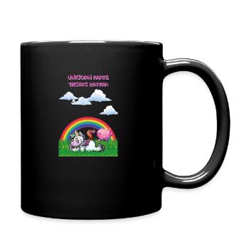 Unicorn farts tasts taste better unicorn farts - Full Colour Mug - black - Right