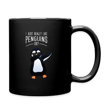 I Just Really Like Penguins Ok? - Dabbing Penguin - Mug uni - noir - Droite