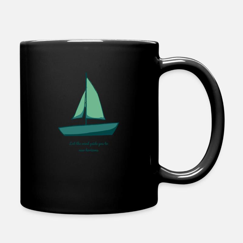 Let the wind guide you to new horizons. - Tasse einfarbig - Schwarz