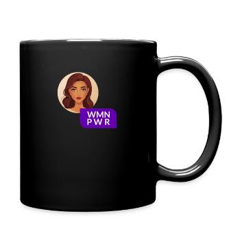 WMN PWR - Visage Féminin - 02 - Mug uni - noir - Droite