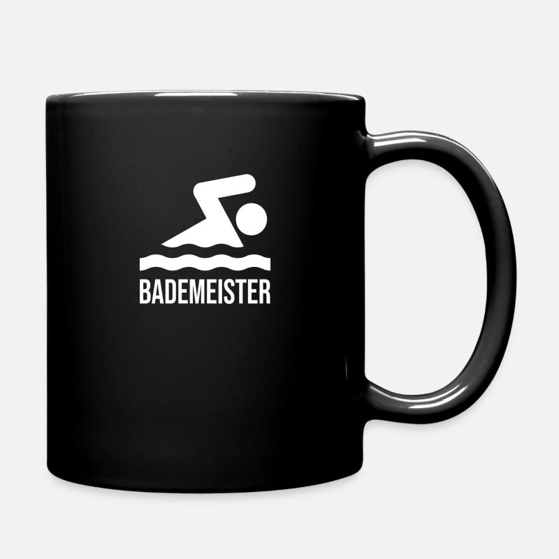 Bademeister - Tasse einfarbig - Schwarz