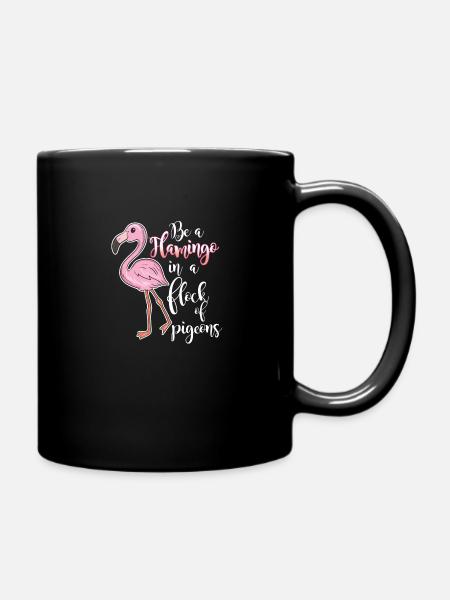Chemise Flamingo - Mug uni - noir