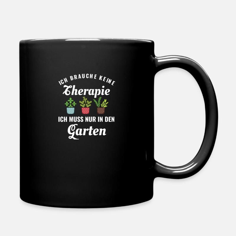 Garten - Tasse einfarbig - Schwarz