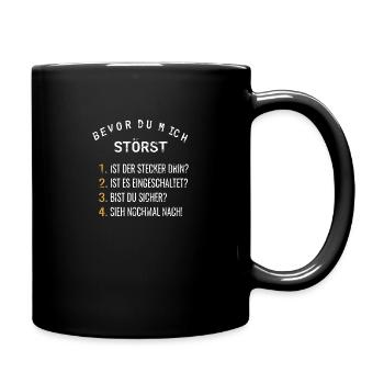 Techniker - Tasse einfarbig - Schwarz - Rechts