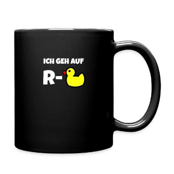 Ich geh auf Rente - Tasse einfarbig - Schwarz - Rechts