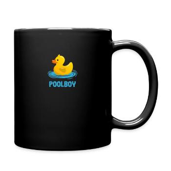 Rettungsschwimmer Bademeister Geschenk Poolboy - Tasse einfarbig - Schwarz - Rechts