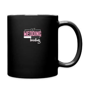 Marriage proposal engagement | Request wedding proposal - Full Colour Mug - black - Right