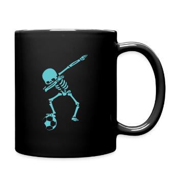 Sport Fußball Trainer - Tasse einfarbig - Schwarz - Rechts