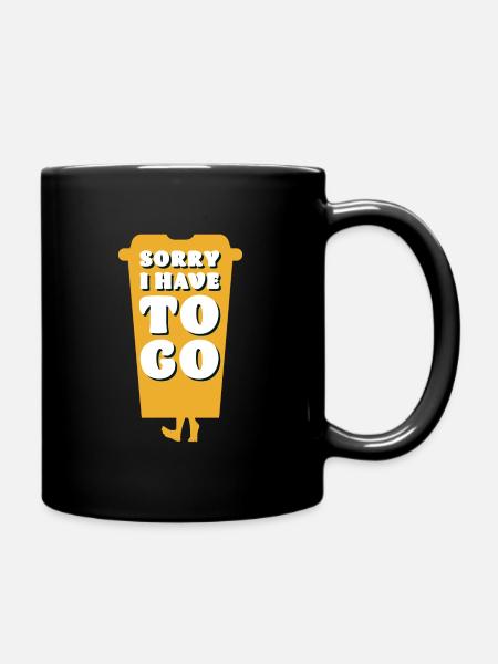 coffee To Go - Tasse einfarbig - Schwarz