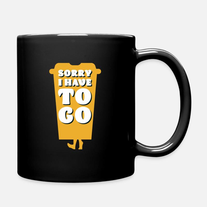 coffee To Go - Tasse einfarbig - Schwarz