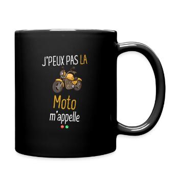 J'peux pas la moto m'appelle - Mug uni - noir - Droite