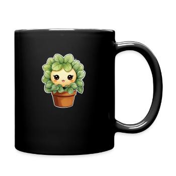 Cute Plant - Full Colour Mug - black - Right