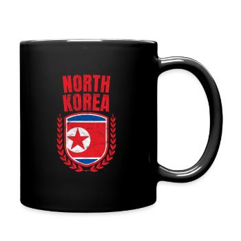 North Korea - Full Colour Mug - black - Right