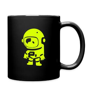 Dessin animé astronaute - Mug uni - noir - Droite