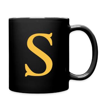 S - Tasse einfarbig - Schwarz - Rechts