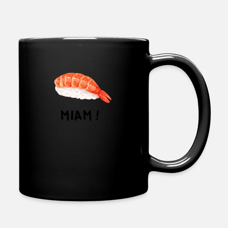 Sushi yum - Full Colour Mug - black