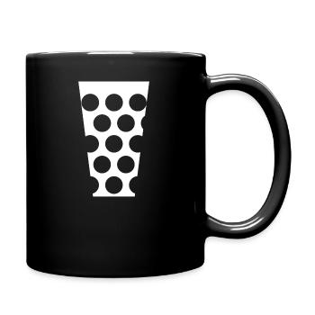 Dubbeglas weiß - Tasse einfarbig - Schwarz - Rechts