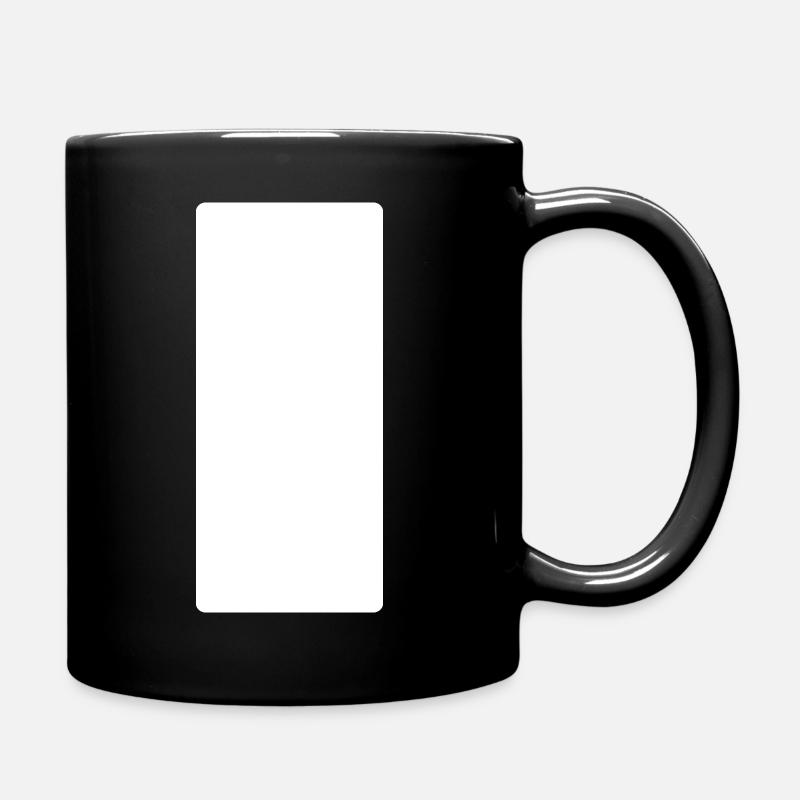 Das fünfte Element als Rechteck in weiß. - Tasse einfarbig - Schwarz