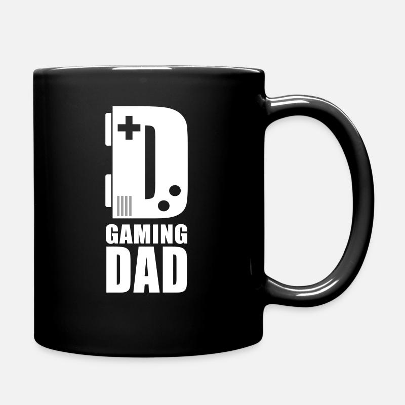 Gaming Dad Vatertag Gamer Dad - Tasse einfarbig - Schwarz