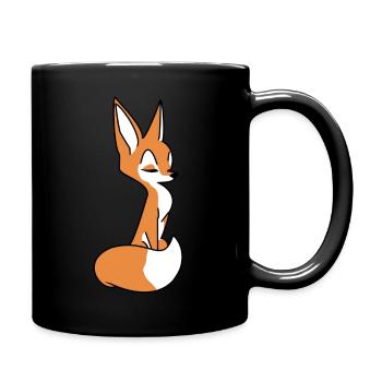 Renard - Mug uni - noir - Droite