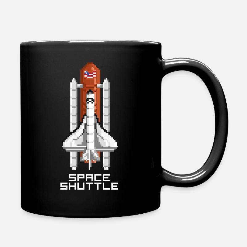 Space Shuttle - Full Colour Mug - black