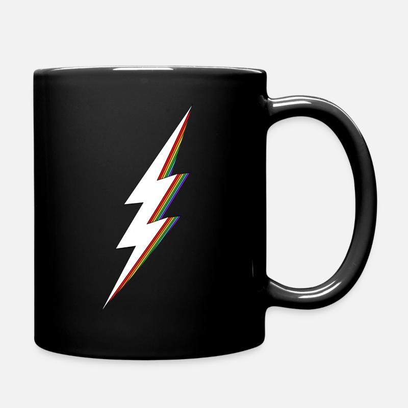 Lightning Bolt - Full Colour Mug - black