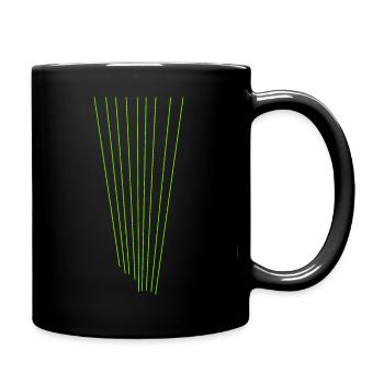 Laser - Tasse einfarbig - Schwarz - Rechts