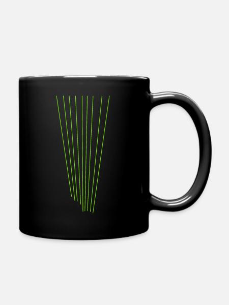 Laser - Tasse einfarbig - Schwarz