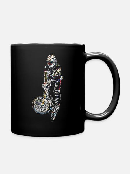 BMX Rennsport - Tasse einfarbig - Schwarz