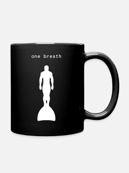 un souffle plongeur blanc - Mug uni - noir