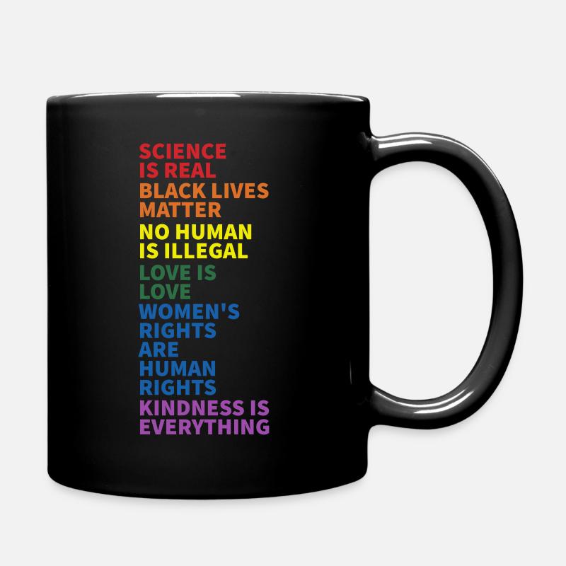Rainbow Pride LGBTQ - Tasse einfarbig - Schwarz