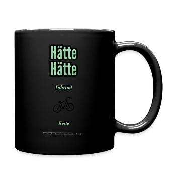 Hätte Hätte Motiv Spruch T Shirt Hoodie Sticker - Tasse einfarbig - Schwarz - Rechts