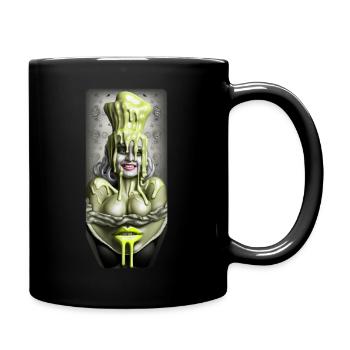 The juicy wax girl - Tasse einfarbig - Schwarz - Rechts