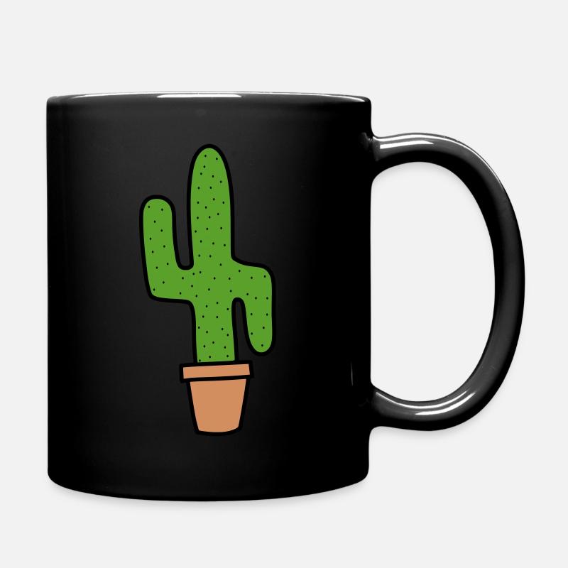 Kaktus - Tasse einfarbig - Schwarz