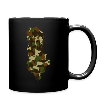 Albania Camouflage - Tasse einfarbig - Schwarz - Rechts