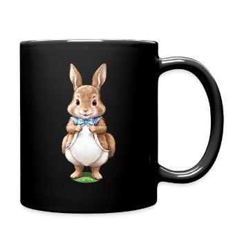 Mignon Lapin Marron 5 - Mug uni - noir - Droite